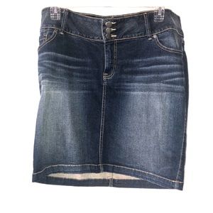 Denim mini skirt
